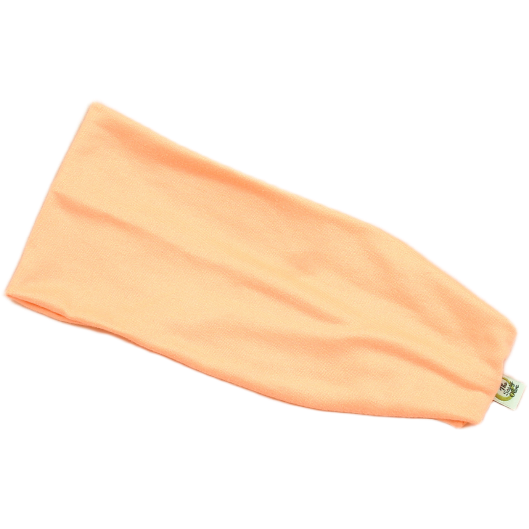 Papaya Pink Solid Stretch Headband