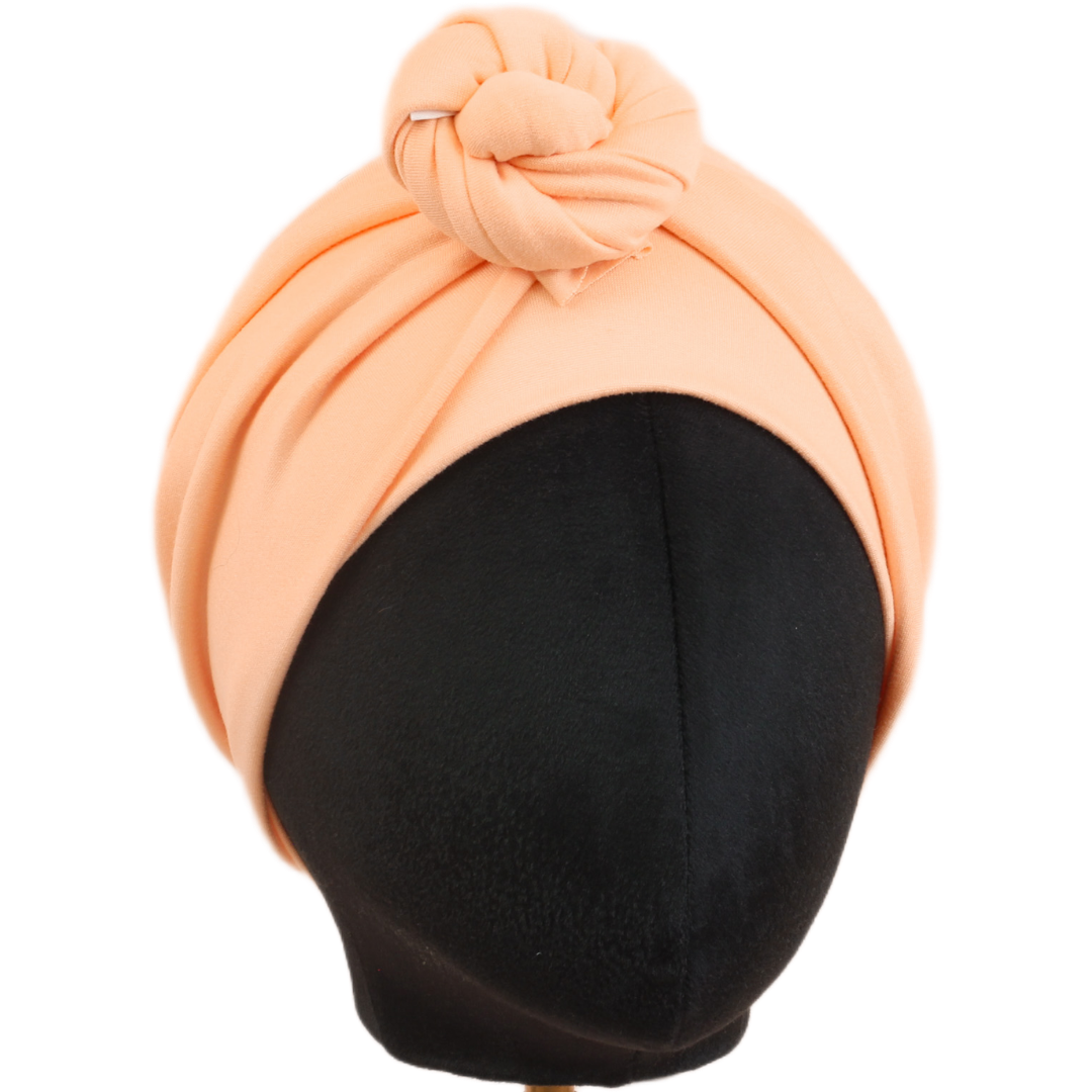 Papaya Pink Solid Wrap Headband