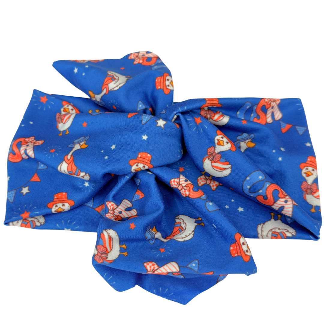USA Goose Party Top Knot Headband