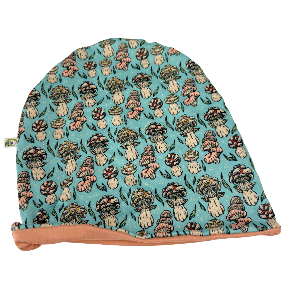 Mushrooms by CloudKBD Slouchy Beanie