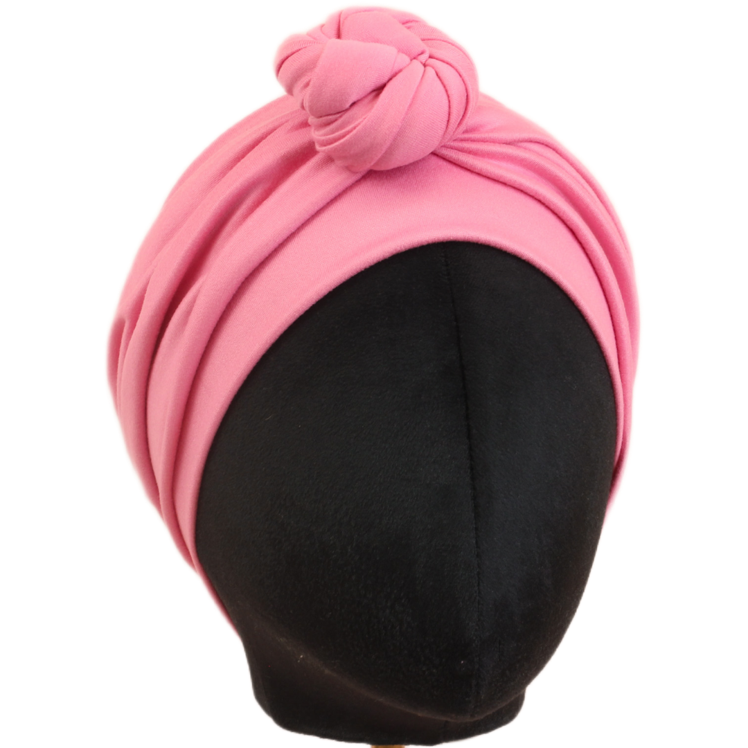 Strawberry Milk Pink Solid Wrap Headband