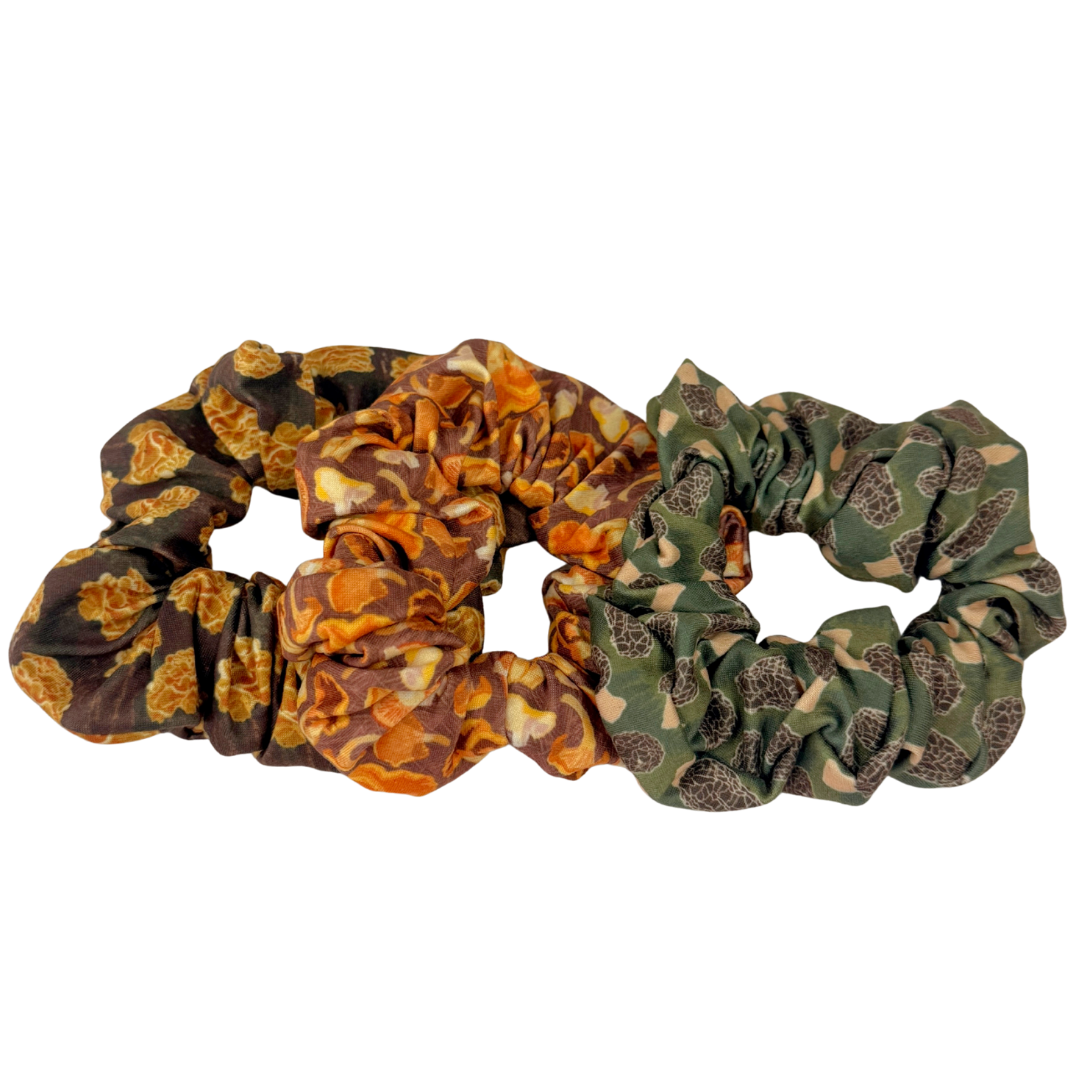 Mushroom Foraging Scrunchie Three Pack