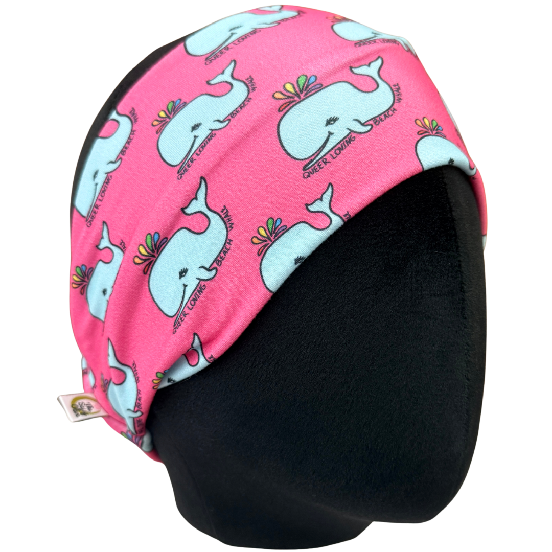 Queer Loving Beach Whale Stretch Headband