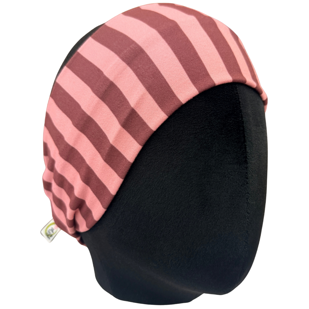 Plum Berry Stripes Stretch Headband