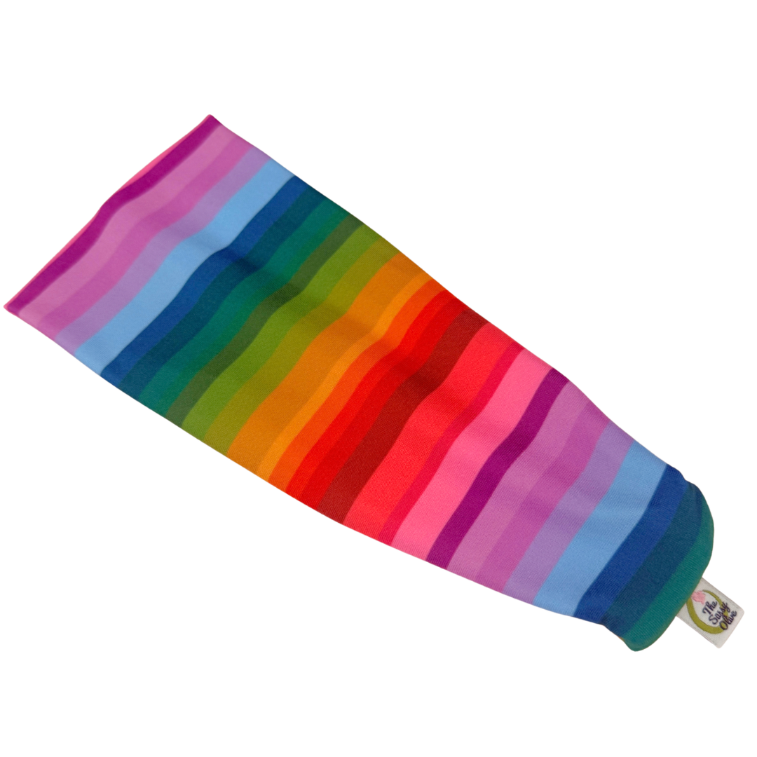 Fall Rainbow Stripe Stretch Headband