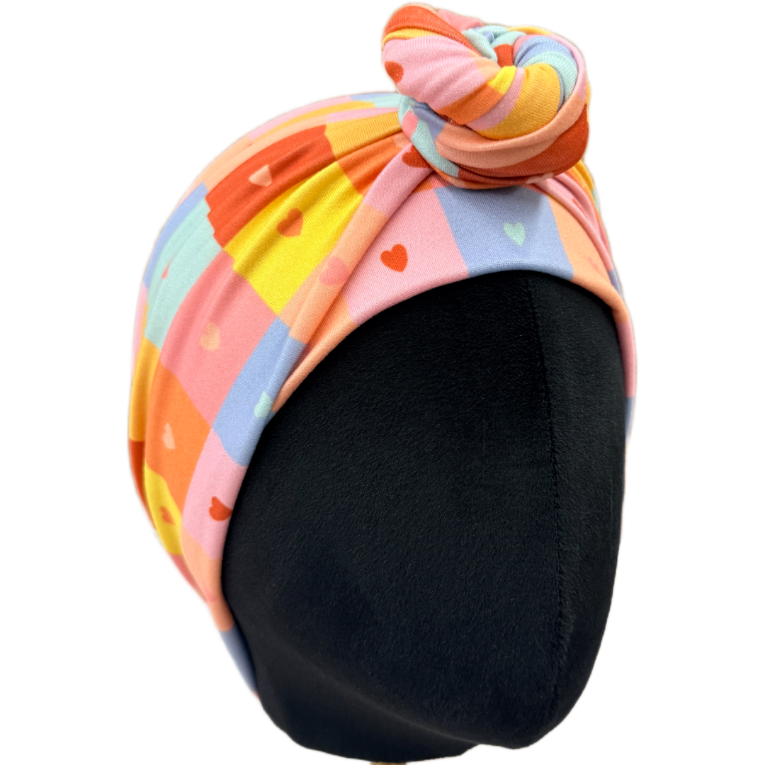 Checker Love Wrap Headband