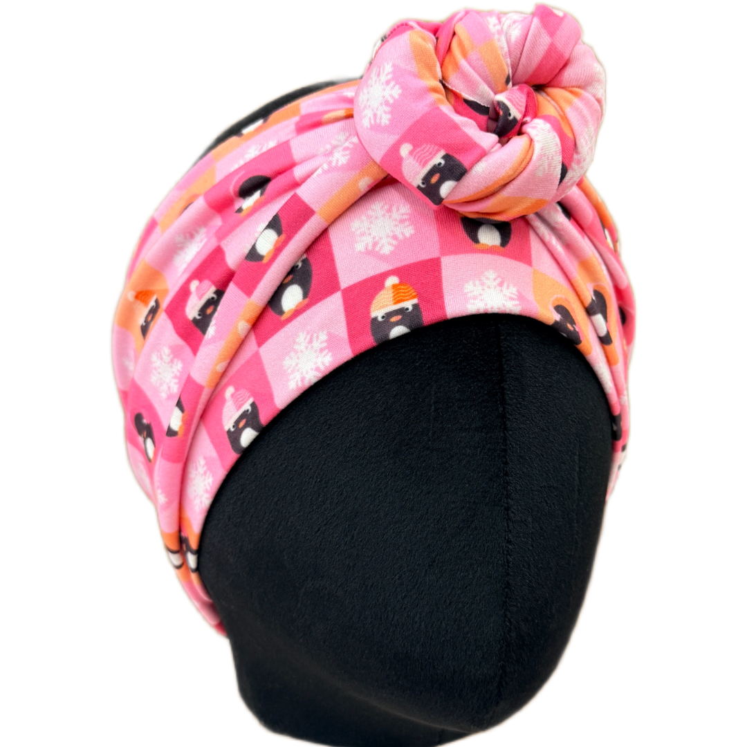 Chilly Checkers Wrap Headband