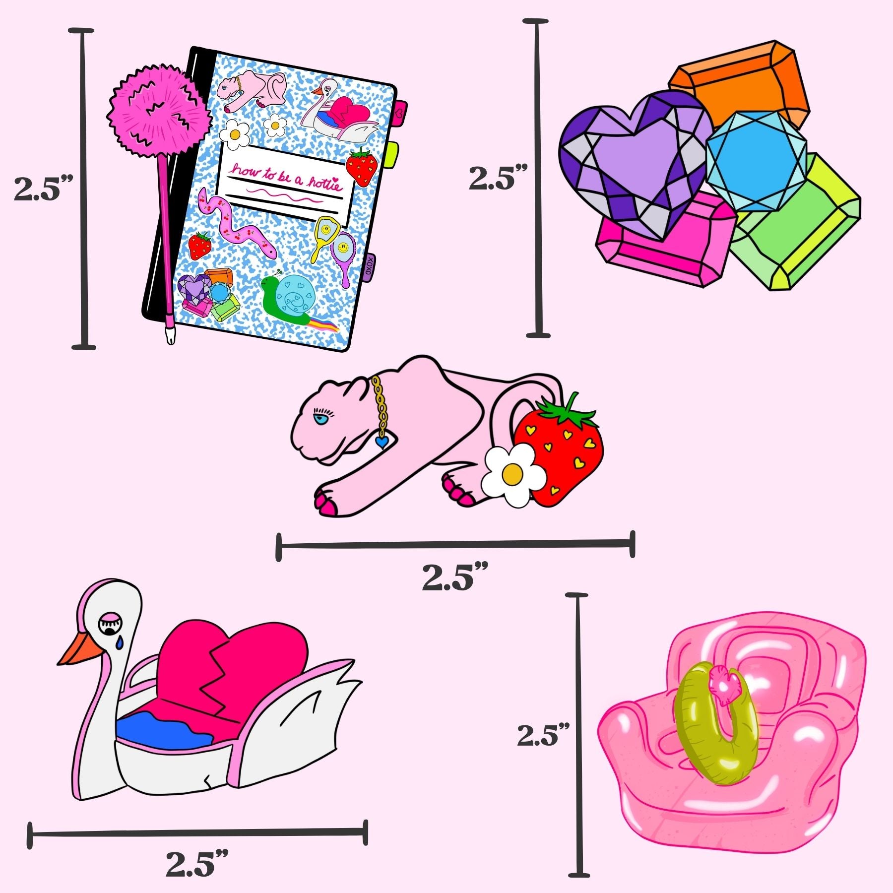 How to Be a Hottie Sticker Pack