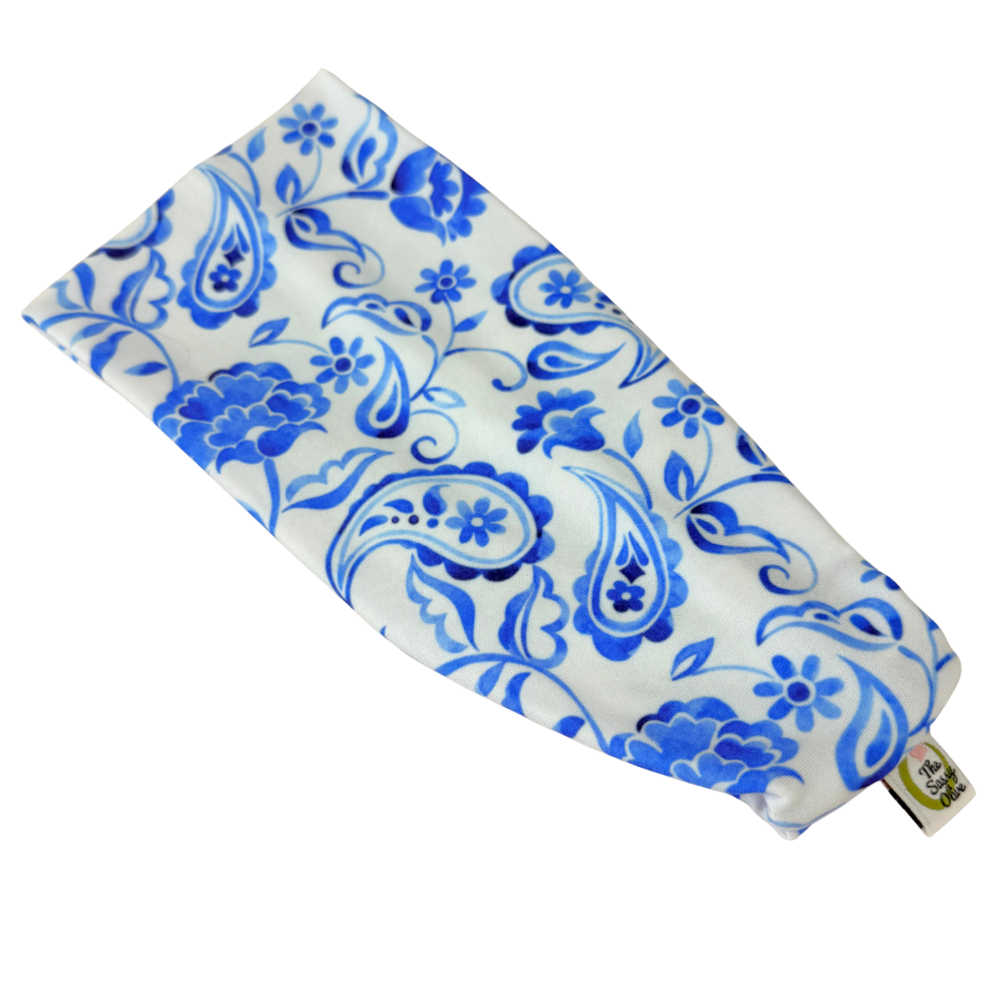 Porcelain Paisley Stretch Headband