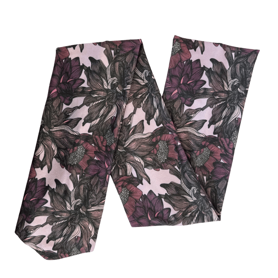 Bandeau en tissu croisé à imprimé floral Merlotta