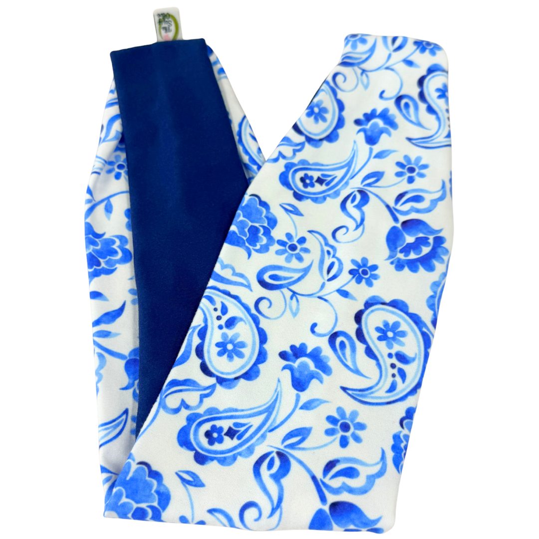 Porcelain Paisley Twist Headband
