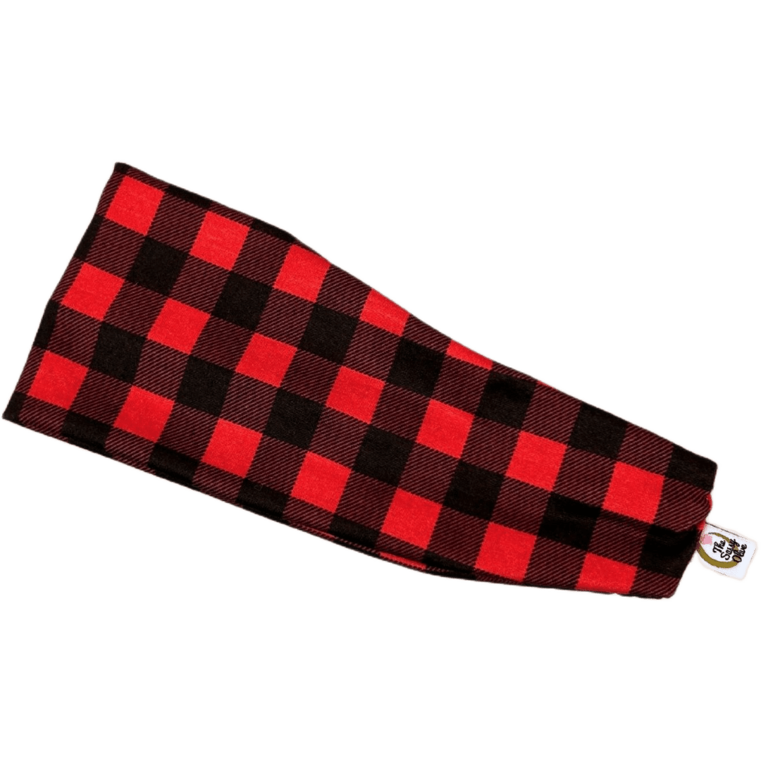 Basic Buffalo Plaid Stretch Headband - The Sassy Olive