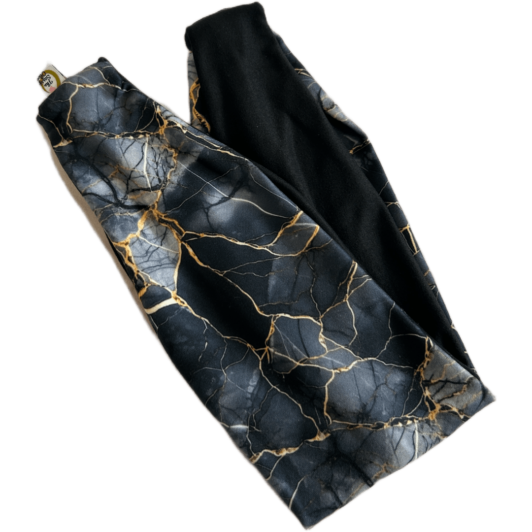 Black Marble Twist Headband - The Sassy Olive