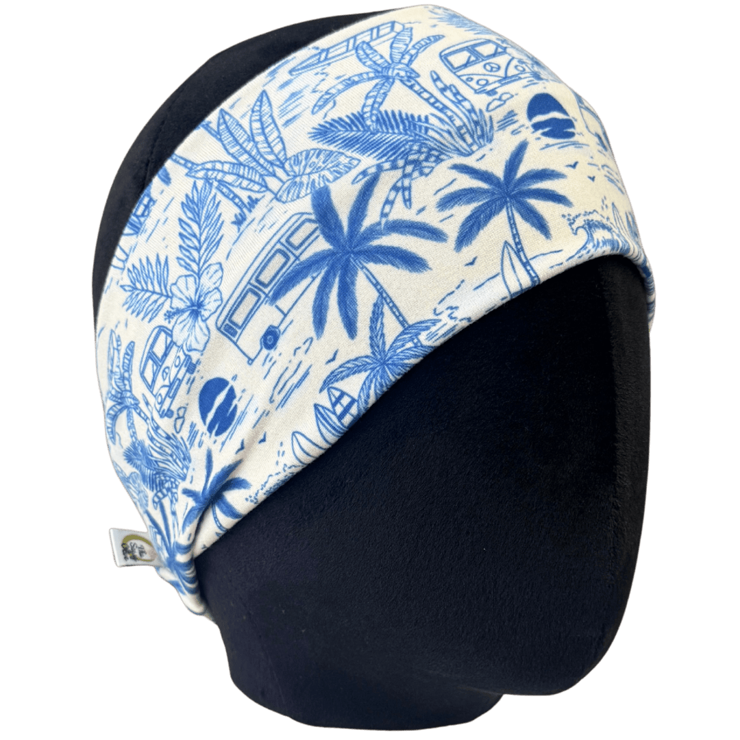 Boardwalk Blue Coastal Stretch Headband - The Sassy Olive