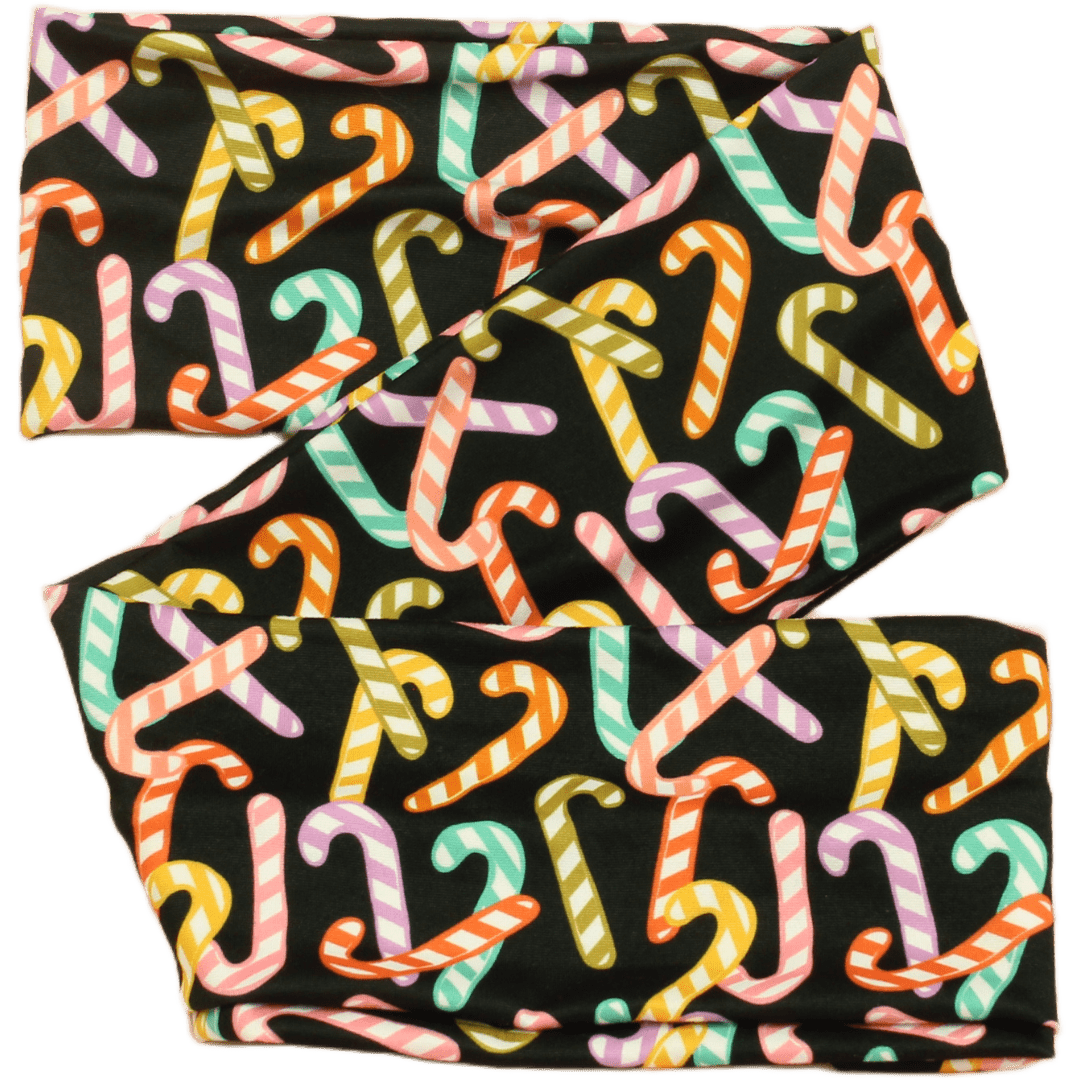 Candy Cane Lane Wrap Headband - The Sassy Olive