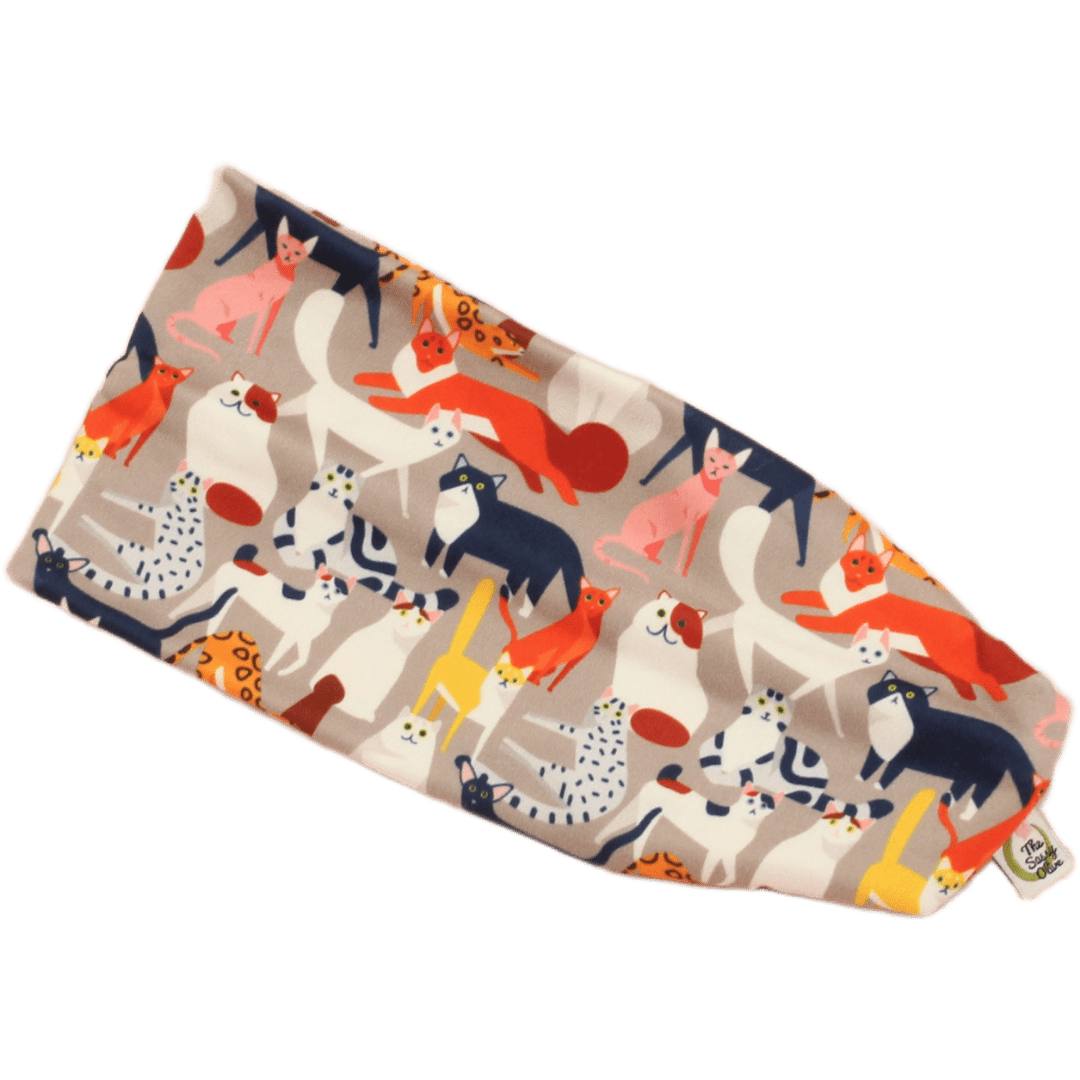 Cat Cafe Stretch Headband - The Sassy Olive