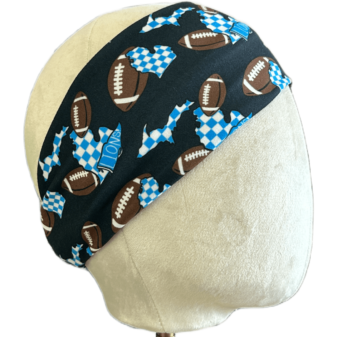 Checkered Lions Stretch Headband - The Sassy Olive