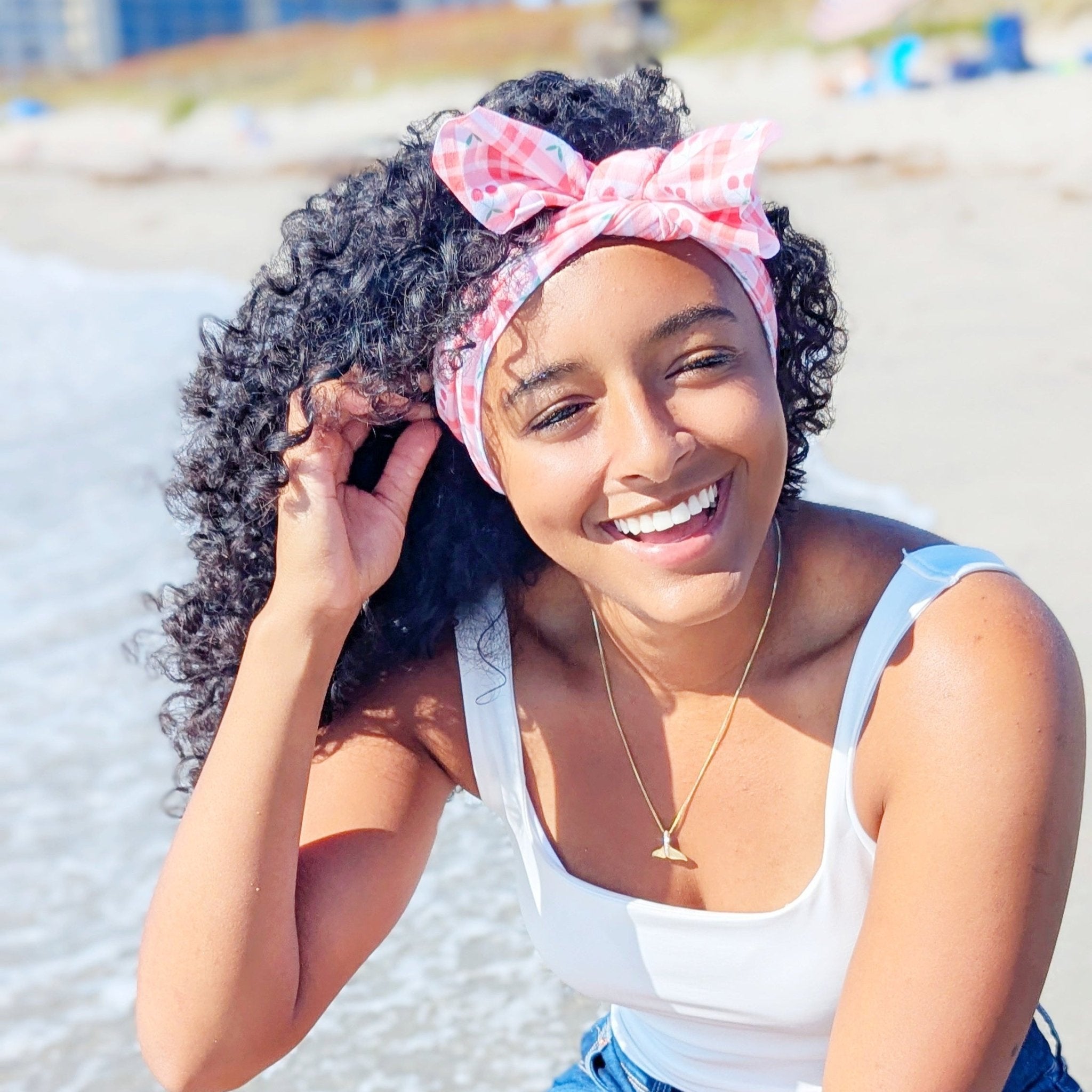 Cherry Picnic Topknot Headband - The Sassy Olive