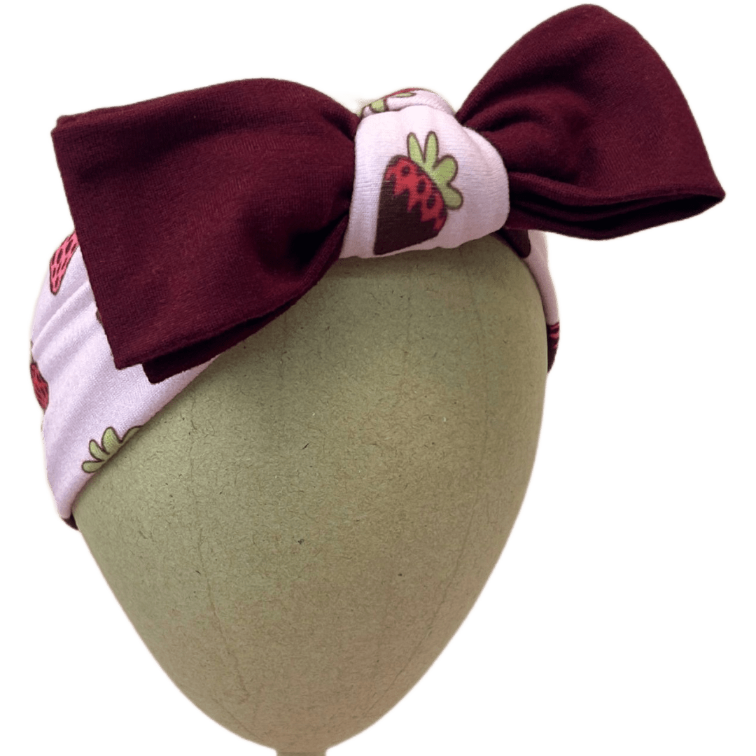 Chocolate Covered Strawberries Baby Headband - The Sassy Olive