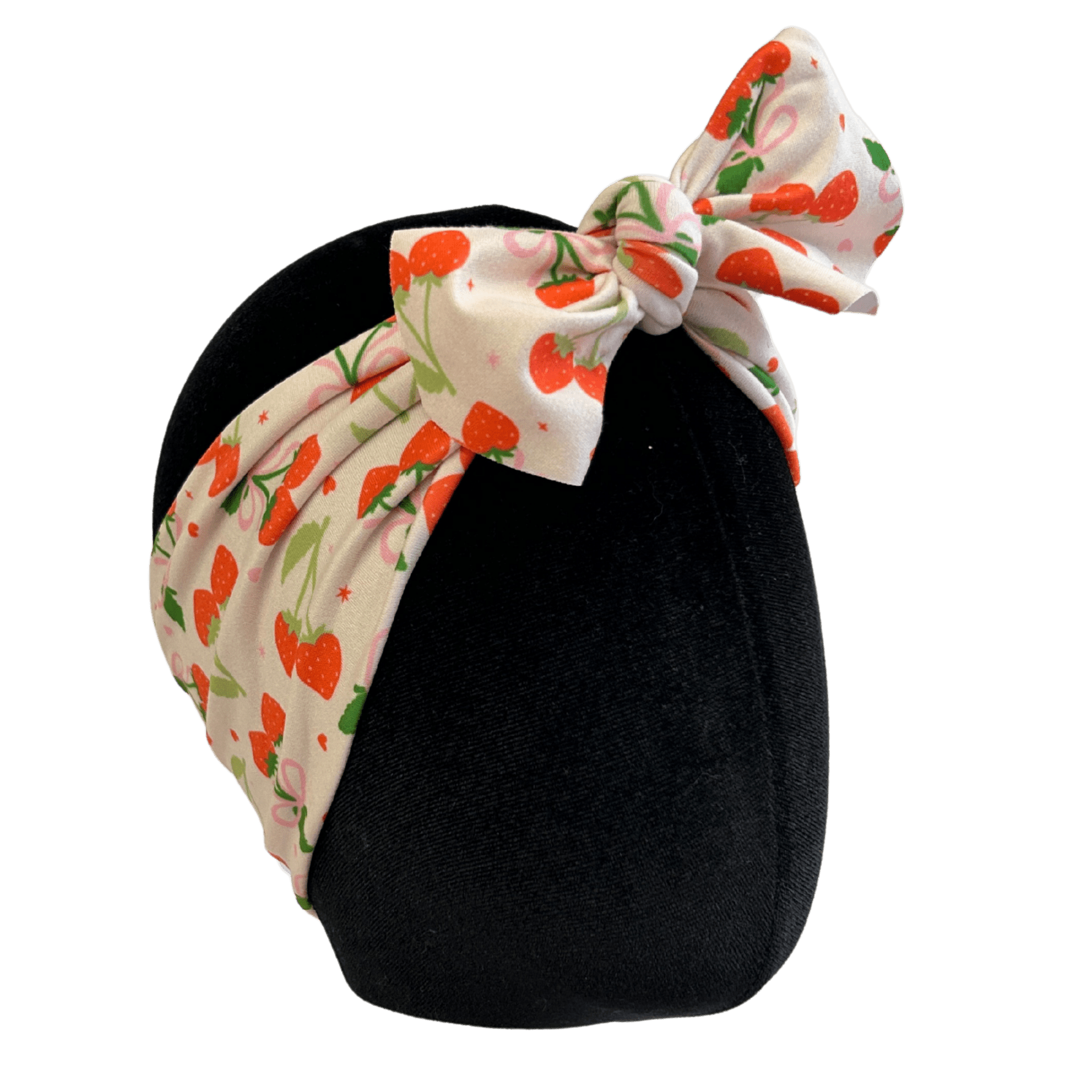 Coquette Strawberries Topknot Headband - The Sassy Olive