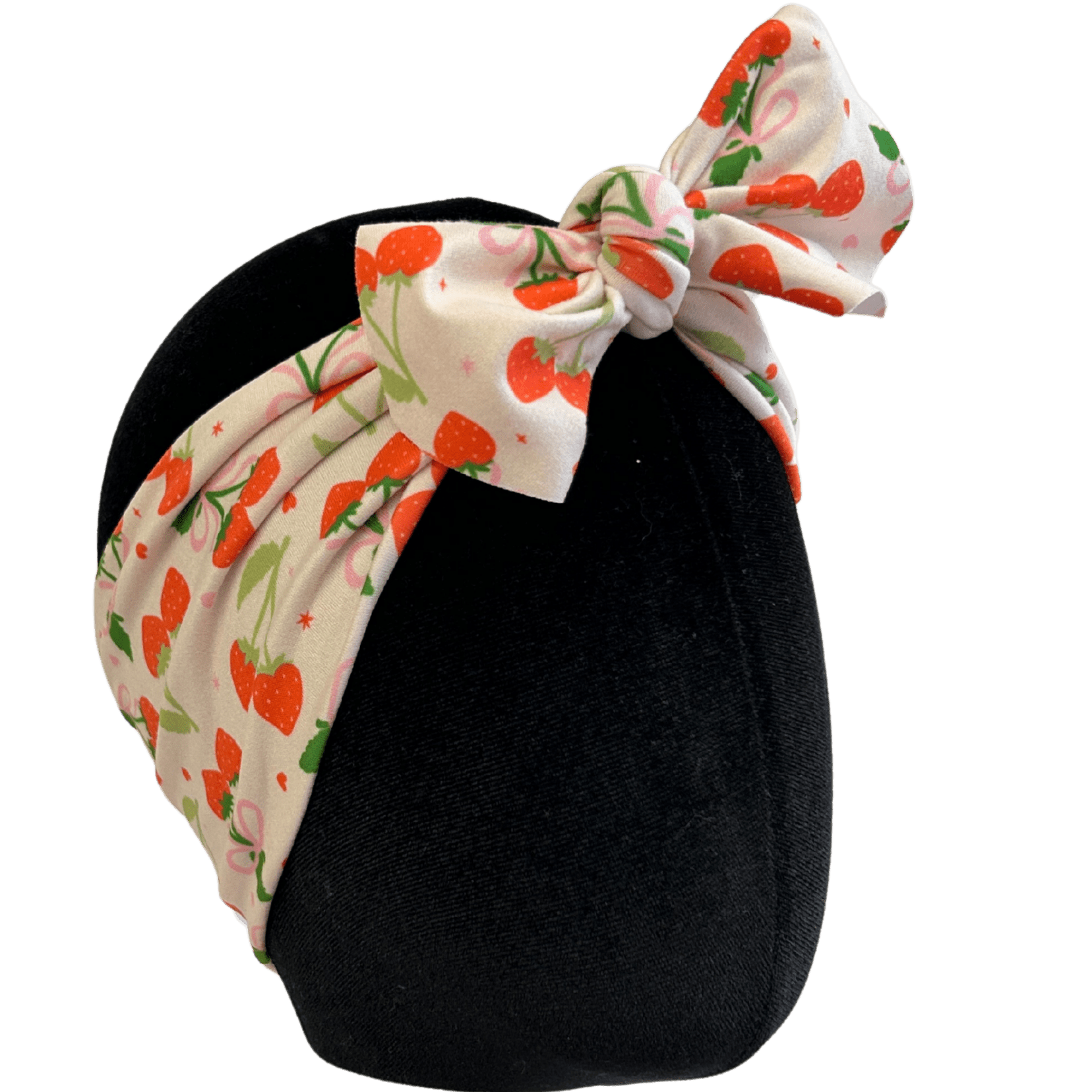Coquette Strawberries Topknot Headband - The Sassy Olive