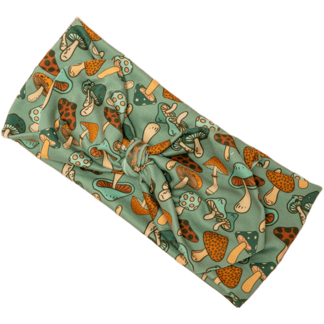 Cutie Mushrooms Top Knot Headband - The Sassy Olive