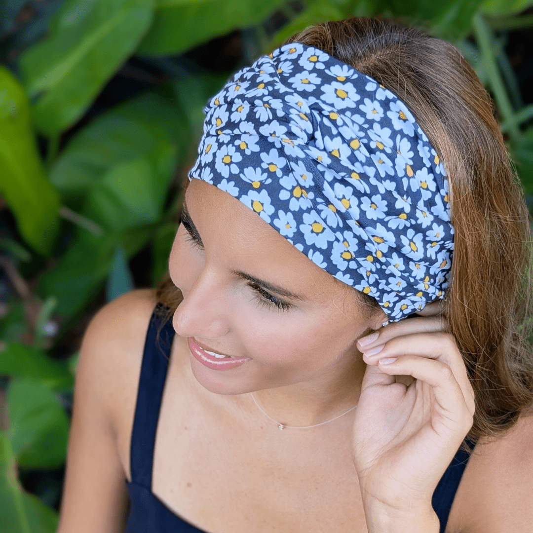 Daisy Delight Wrap Headband - The Sassy Olive