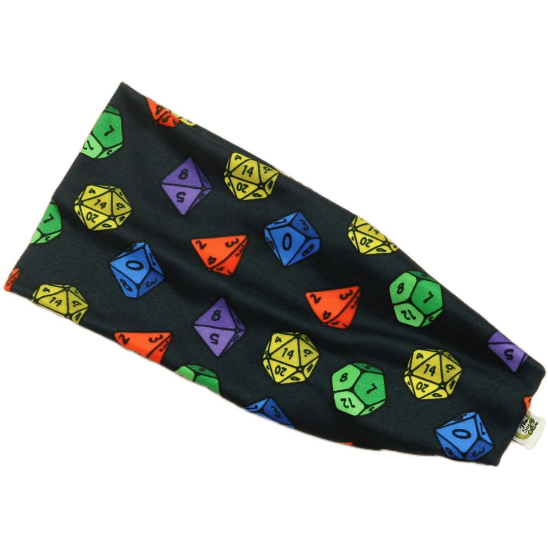 D&D Dice Stretch Headband - The Sassy Olive