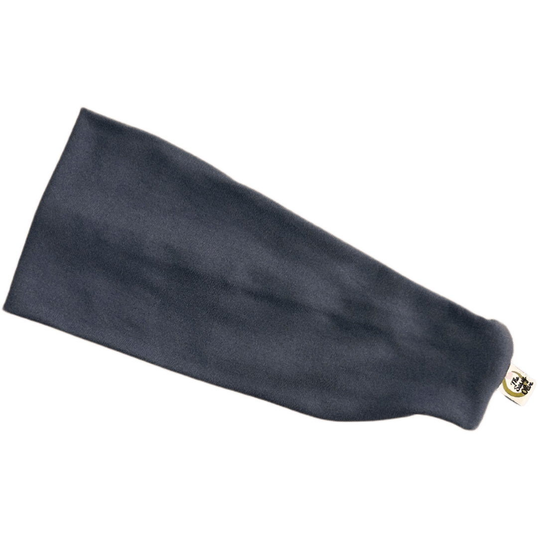 Dusty Blue Grey Solid Stretch Headband - The Sassy Olive