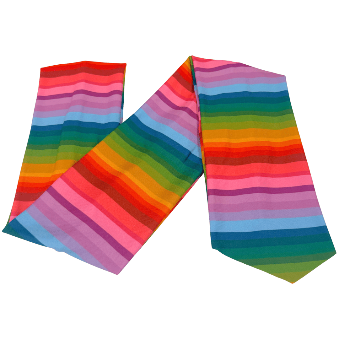 Fall Rainbow Stripe Wrap Headband - The Sassy Olive