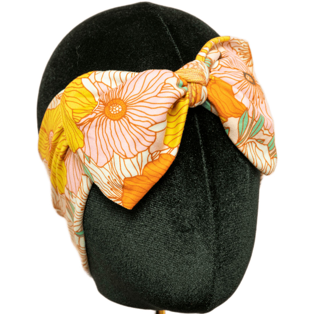 Frances Floral Top Knot Headband - The Sassy Olive