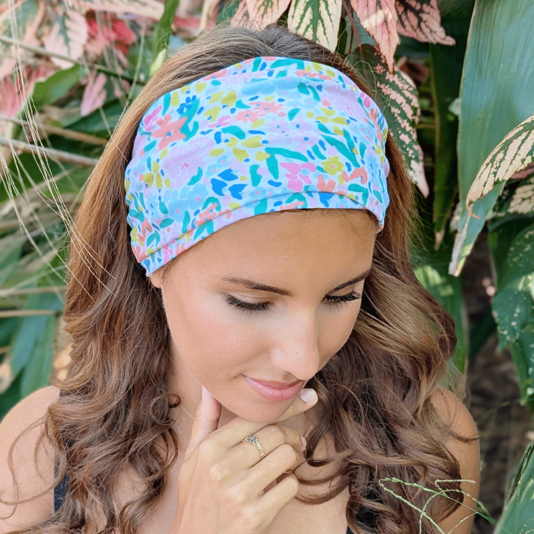 Garden Confetti Wrap Headband - The Sassy Olive