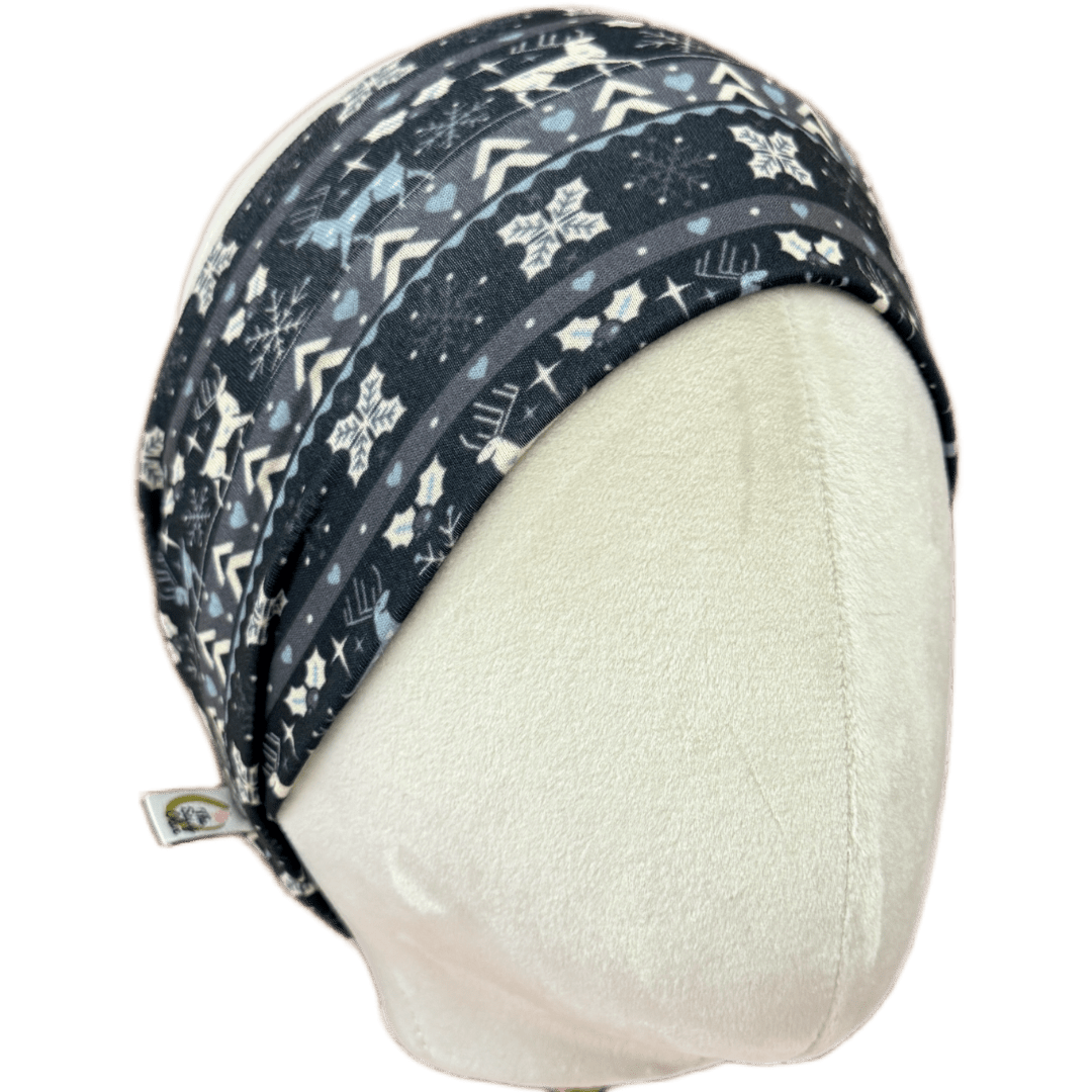 Grey Reindeer Sweater Stretch Headband - The Sassy Olive