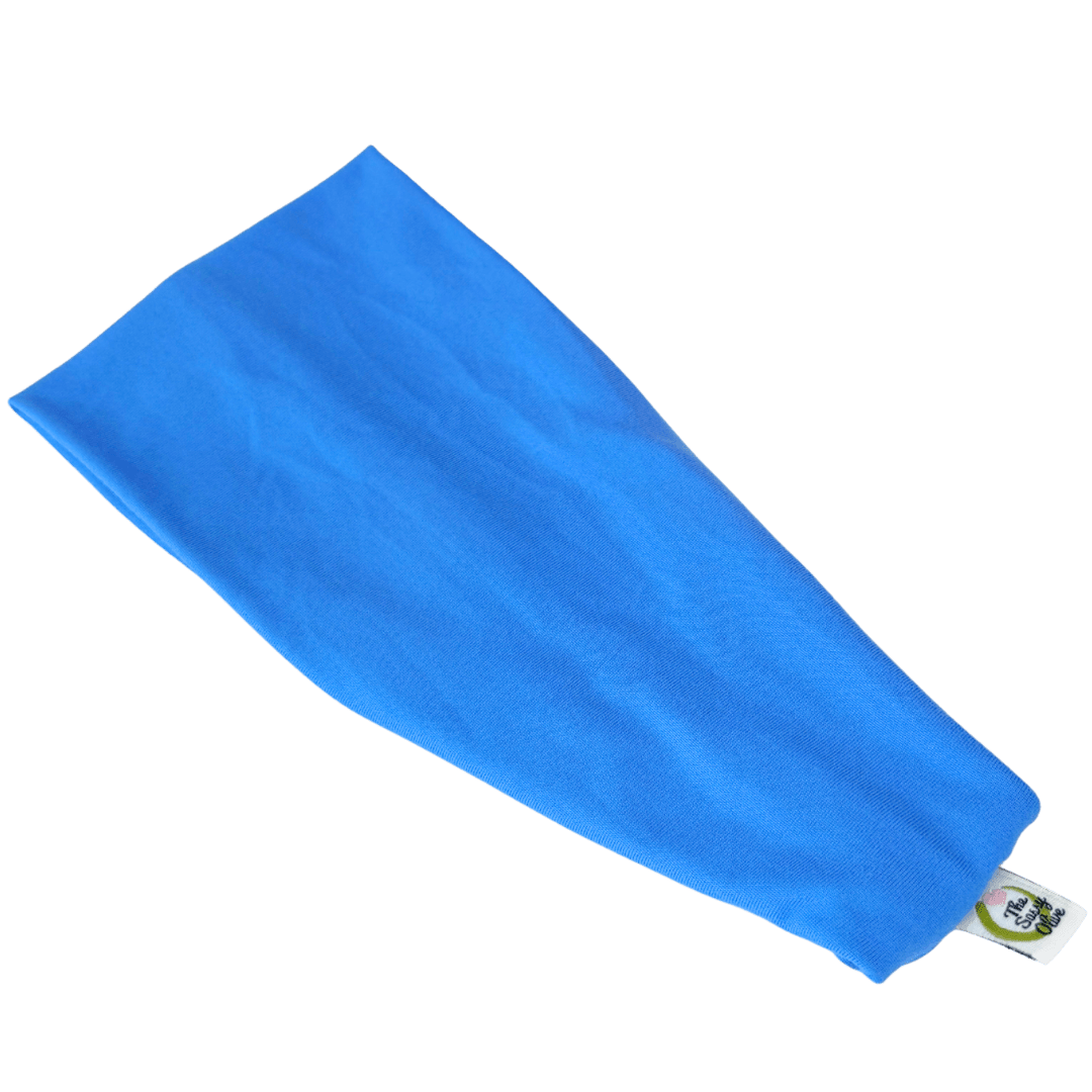 Hawaiian Blue Solid Stretch Headband - The Sassy Olive