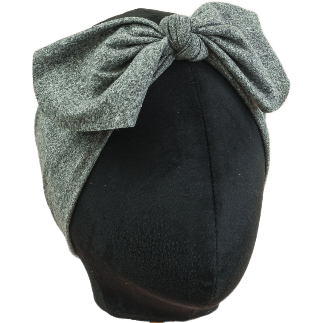 Heather Grey Top Knot Headband - The Sassy Olive