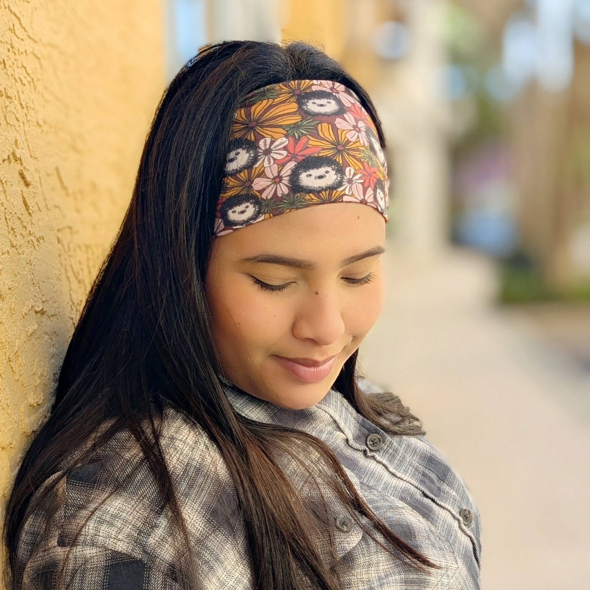 Hedgehog Garden Stretch Headband - The Sassy Olive