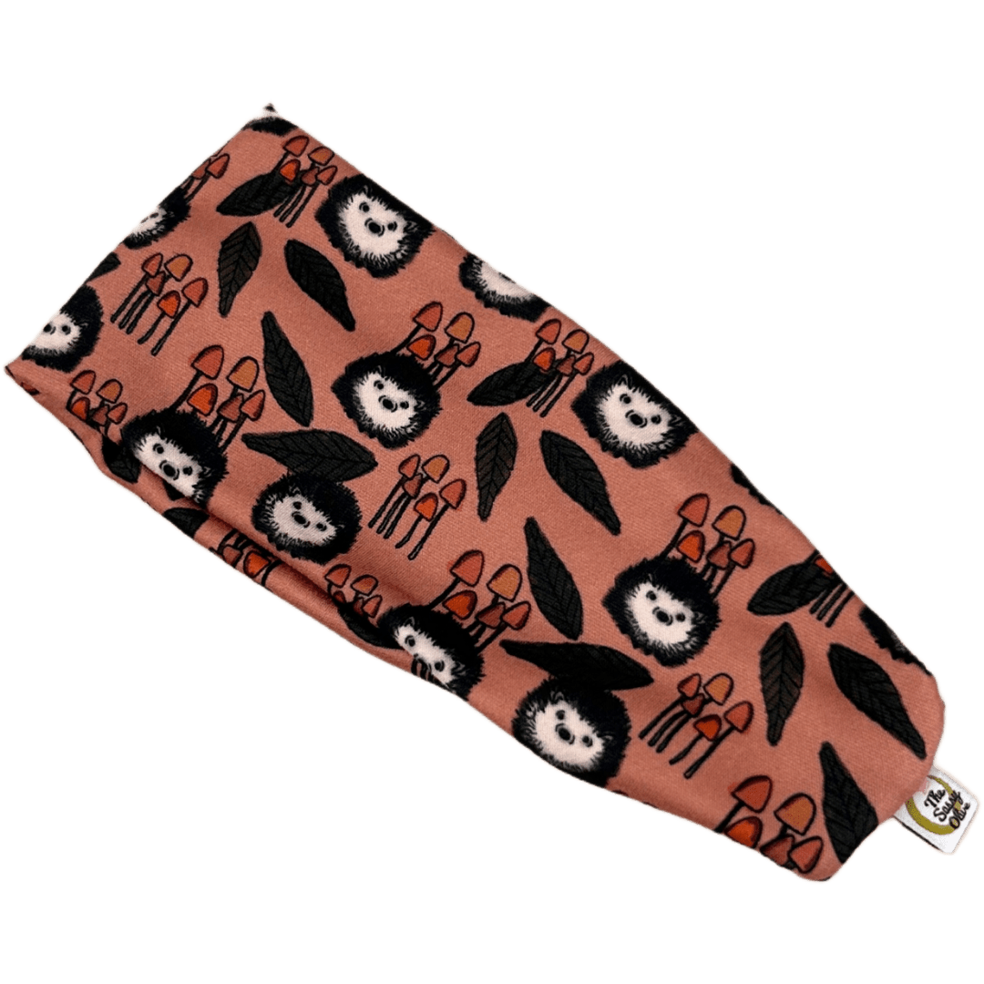 Hedgehogs and Mushrooms Stretch Headband - The Sassy Olive