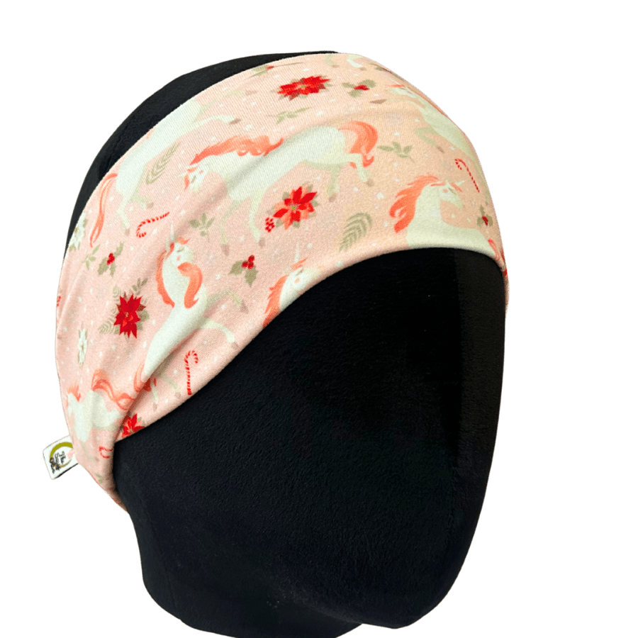 Holiday Unicorns Stretch Headband - The Sassy Olive