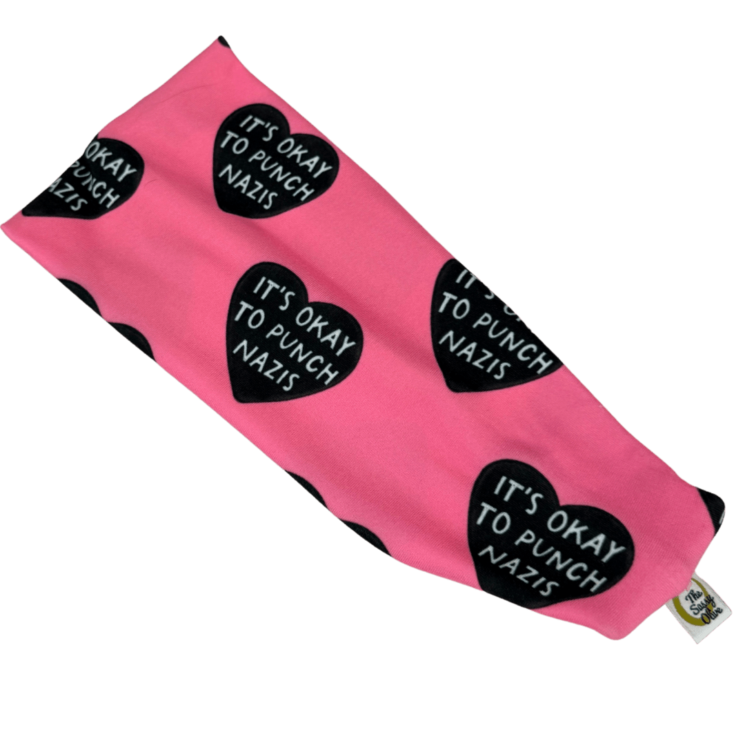 It’s Okay to Punch Nazis Stretch Headband - The Sassy Olive