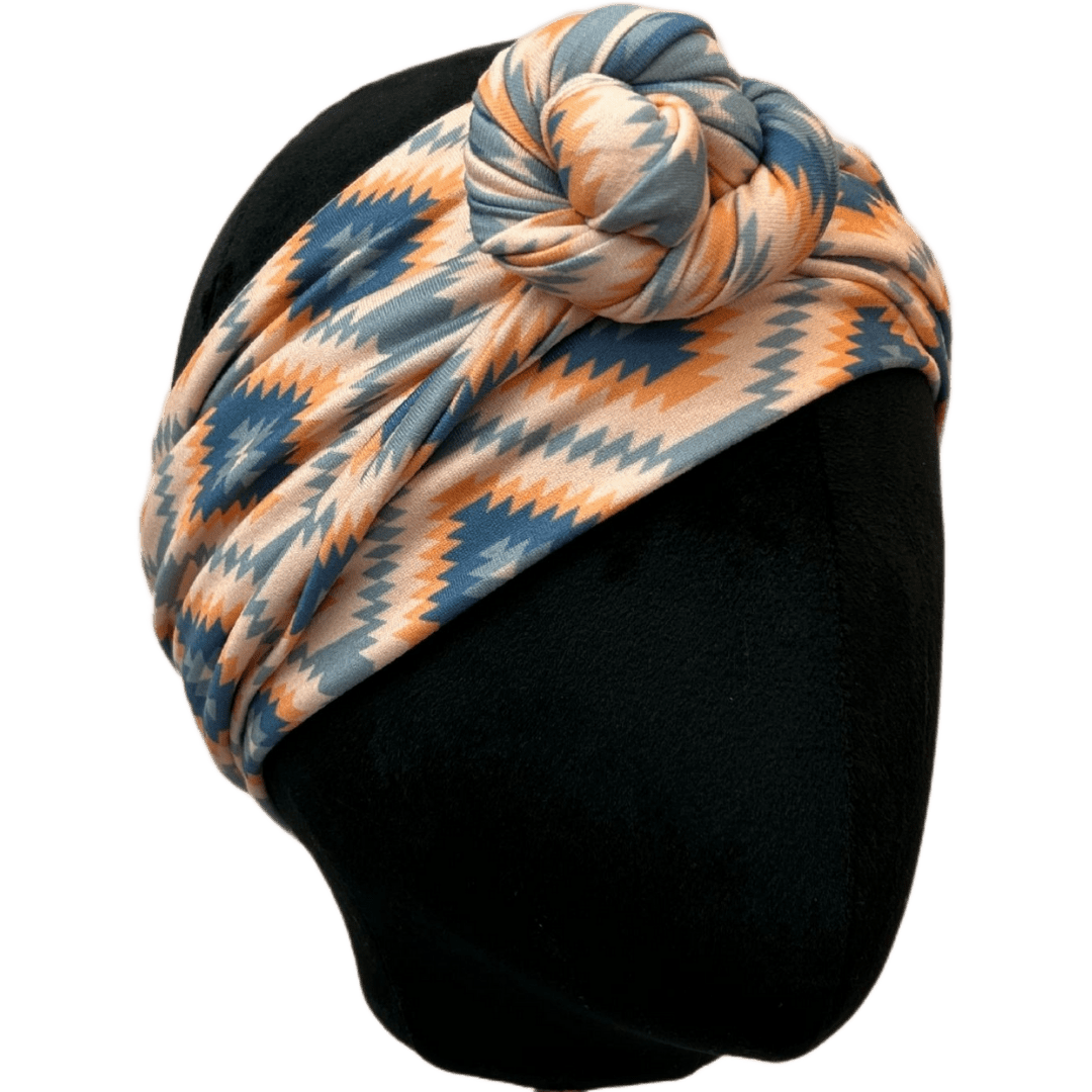 Kilim Denim Wrap Headband - The Sassy Olive