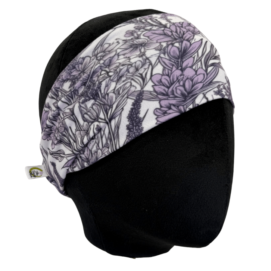 Lavender Bouquet Stretch Headband - The Sassy Olive