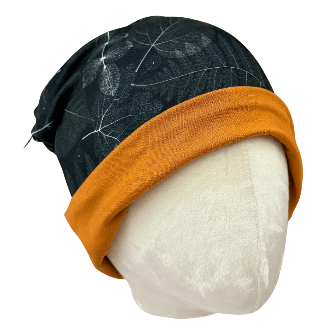 Leaf Skeletons Slouchy Beanie - The Sassy Olive