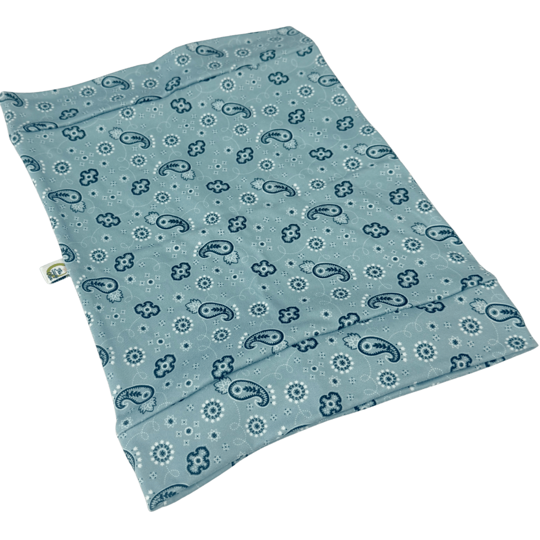 Light Blue Bandana Paisley Boho Buff - The Sassy Olive