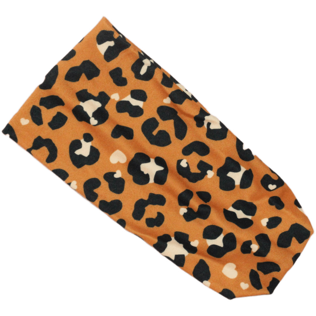 Live, Laugh, Leopard Stretch Headband - The Sassy Olive