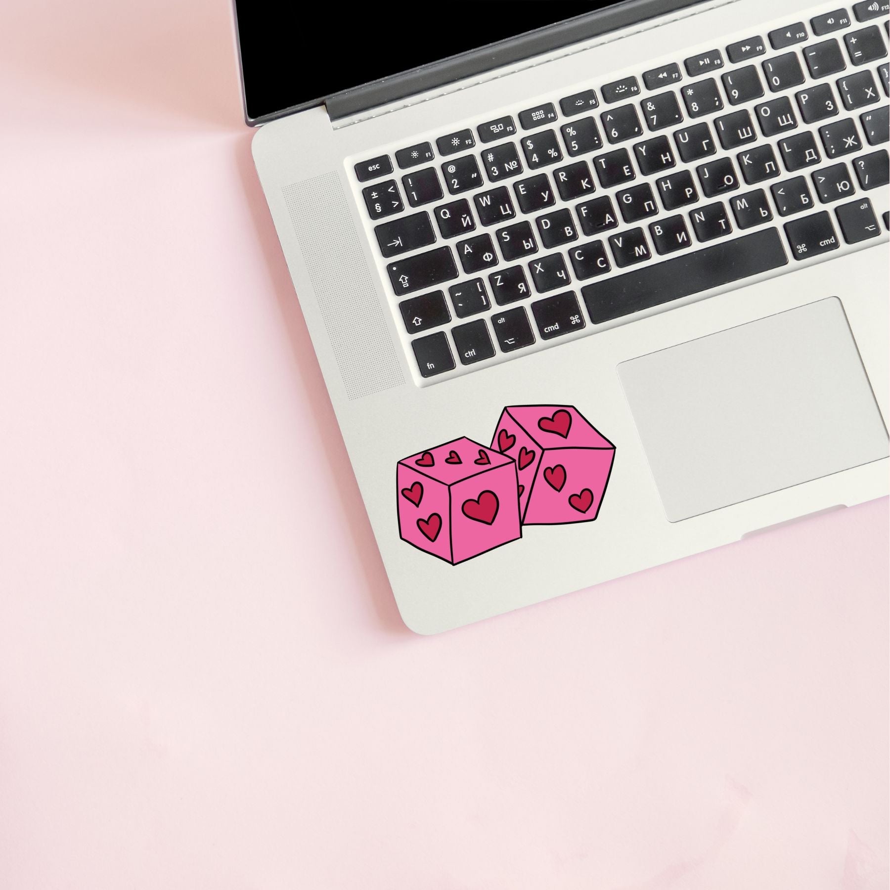 Love Dice Vinyl Decal Sticker - The Sassy Olive