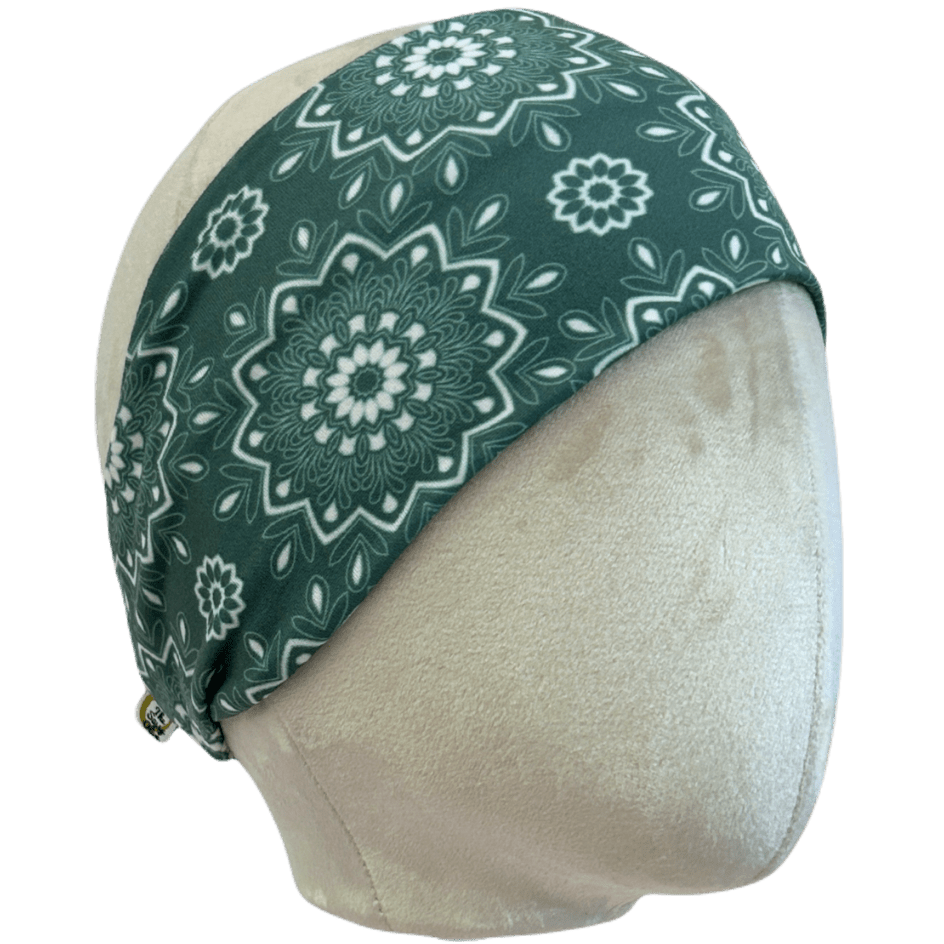 Mandala Jade Stretch Headband - The Sassy Olive
