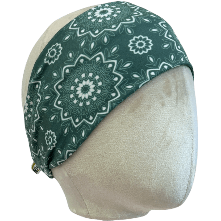 Mandala Jade Stretch Headband - The Sassy Olive