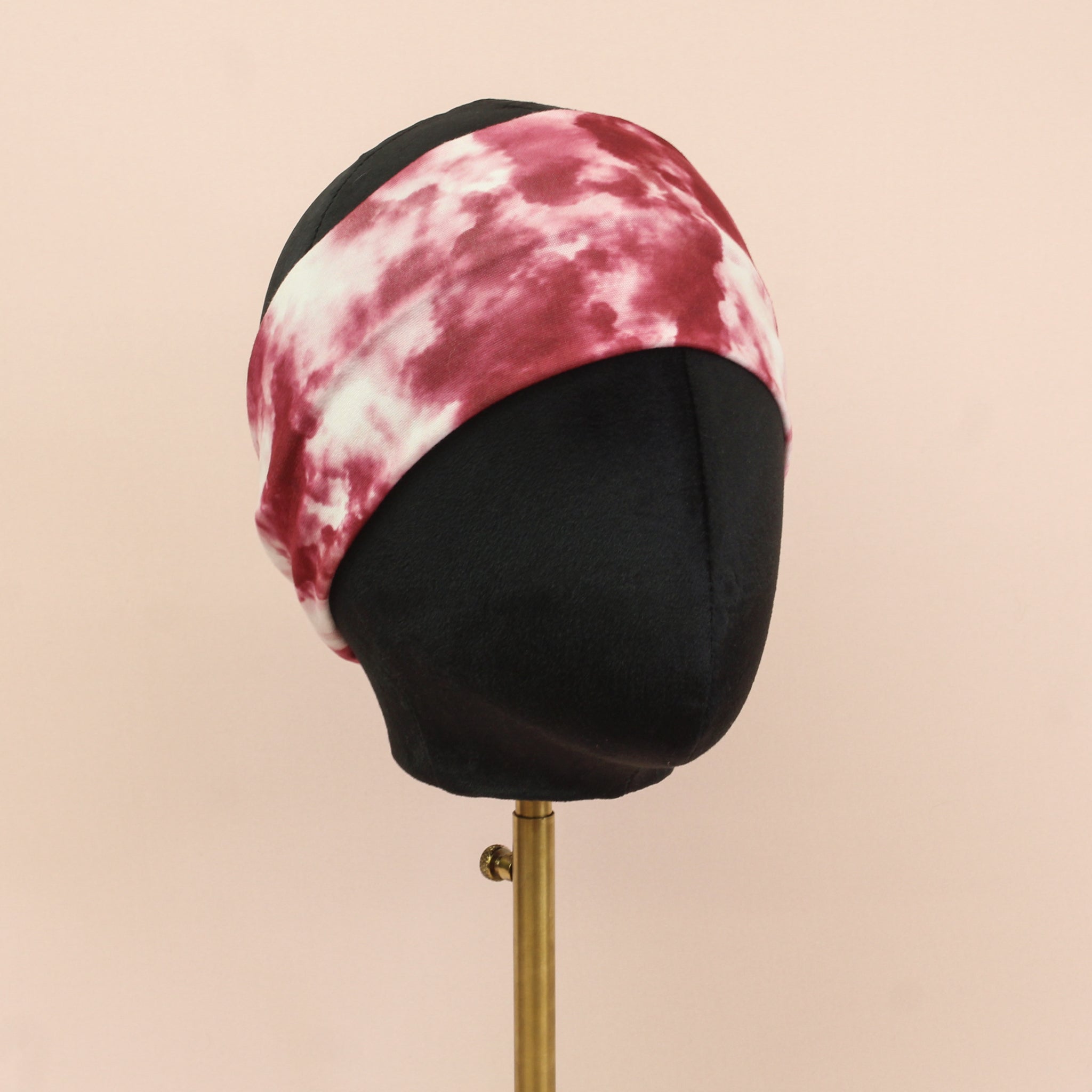 Maroon and White Stretch Headband - The Sassy Olive