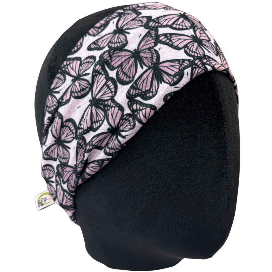 Mauve Monarchs Stretch Headband - The Sassy Olive