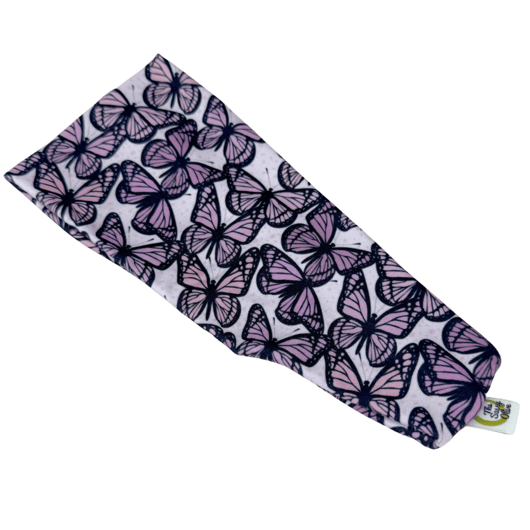 Mauve Monarchs Stretch Headband - The Sassy Olive